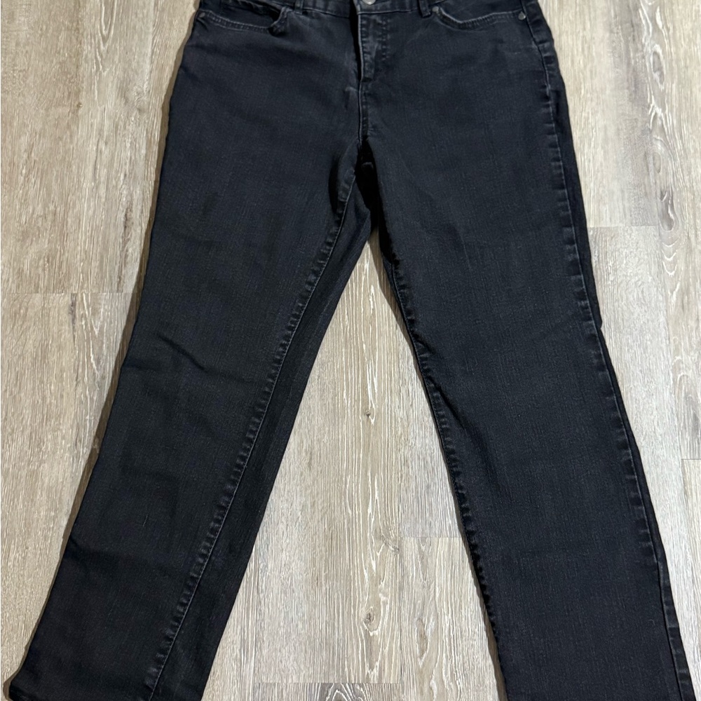 Bandolino Women's Classic Black Straight Leg Jeans